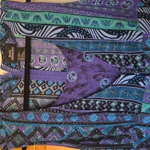 Vintage Brett Alixander Plum Purple Layered Dress.